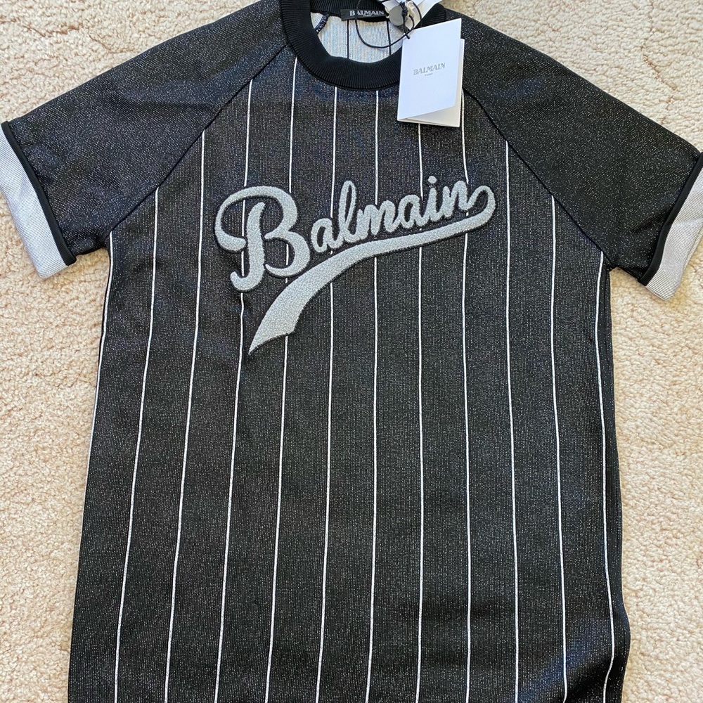Balmain Baseball Sweater Top